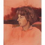 Portrait Ingrid Wienss / 1987 / Öl/Leinwand / 60 x 50 cm